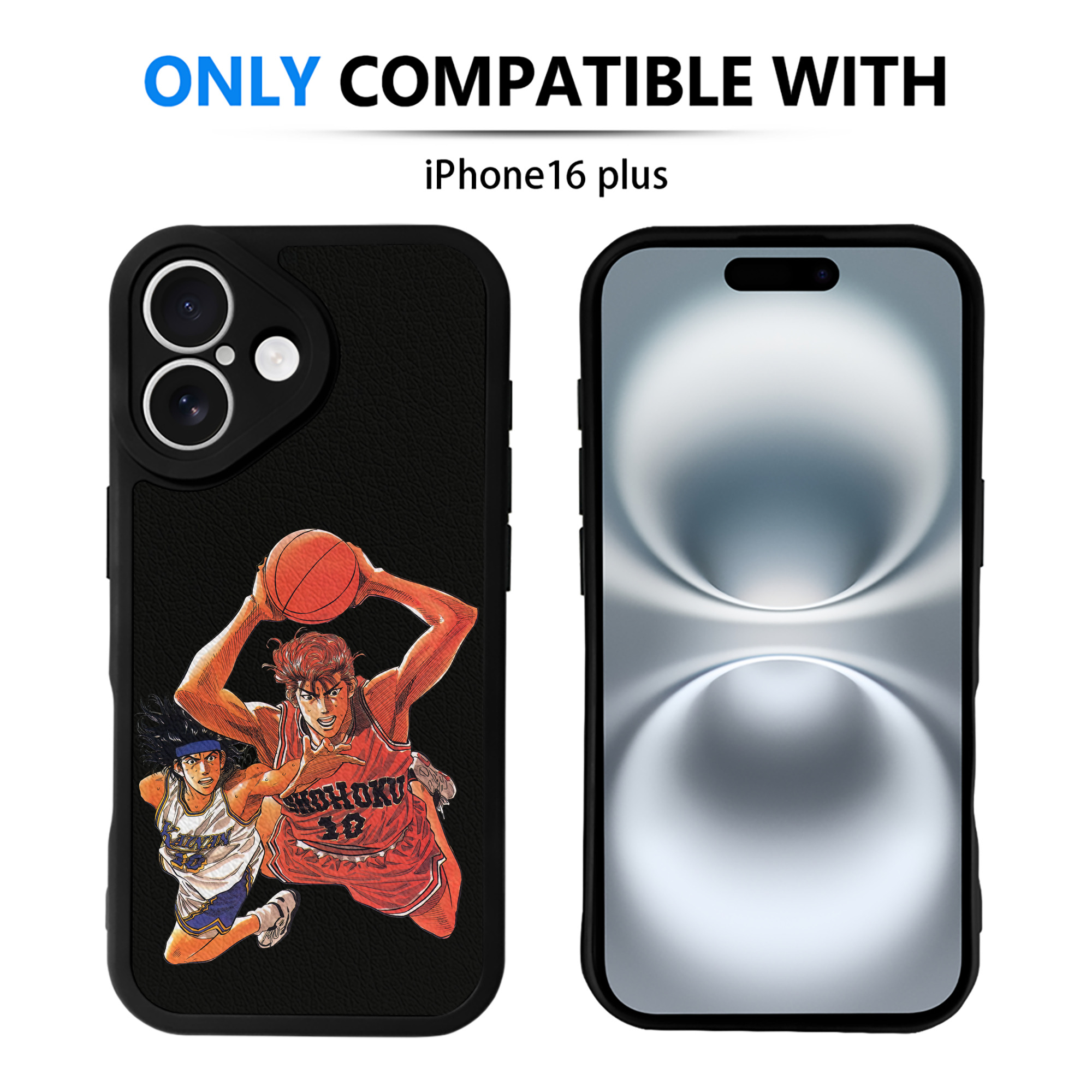 （画像用） SLAM DUNK／スラムダンク 【iPhone 16シリーズ対応】シリコンスマホケース（レザー調） 材質：シリコン